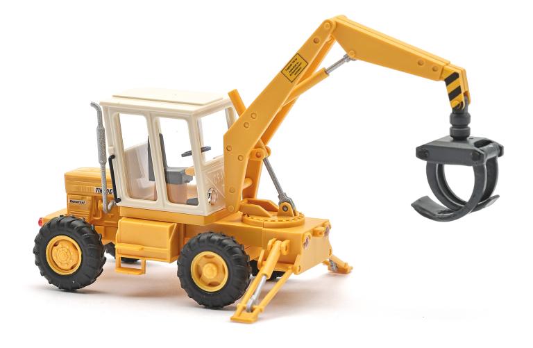 Mobilbagger TIH 445 mit Holzgreifer